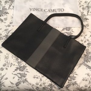 Vince Camuto Luck Tote Black and Gray